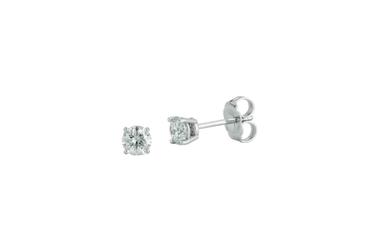 3mm Diamond Stud Earrings