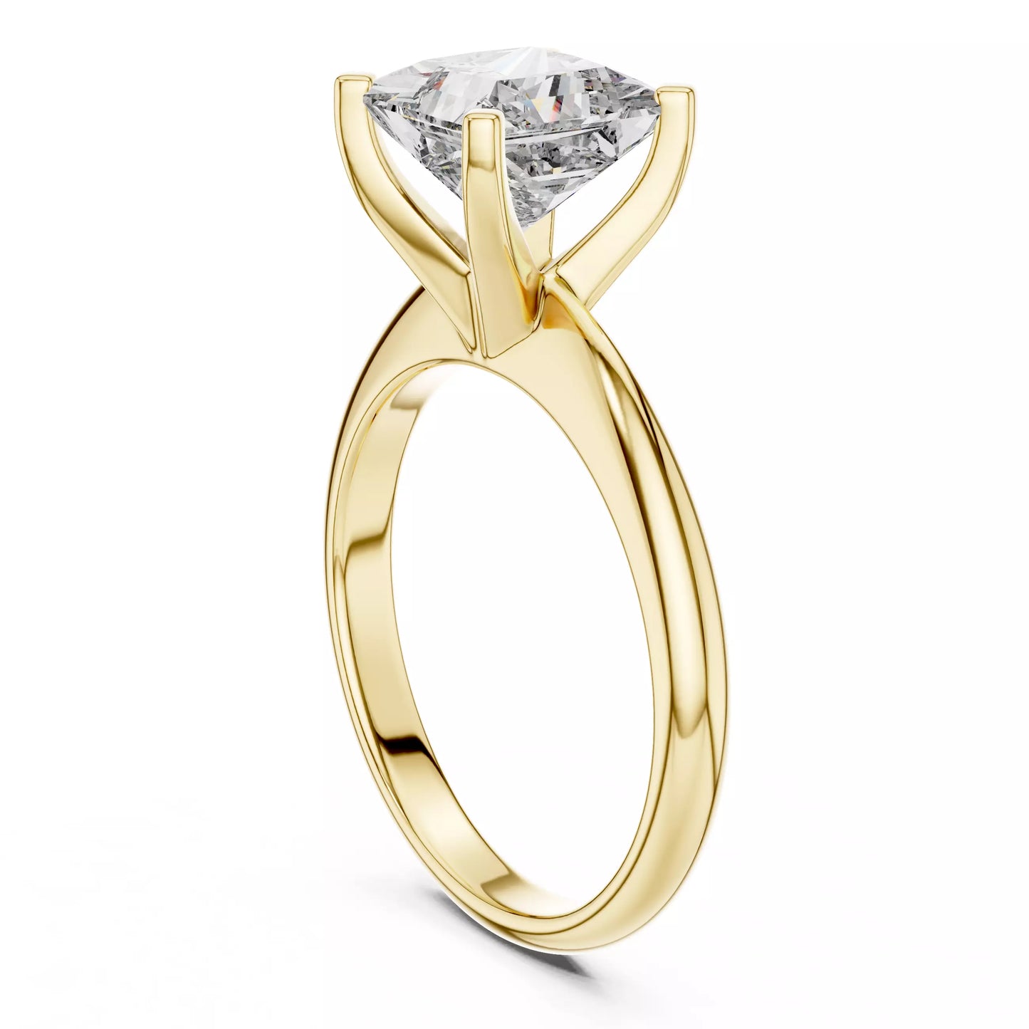 2.00 ctw Princess Diamond Solitaire Engagement Ring