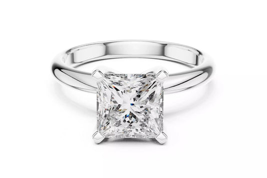 2.00 ctw Princess Diamond Solitaire Engagement Ring