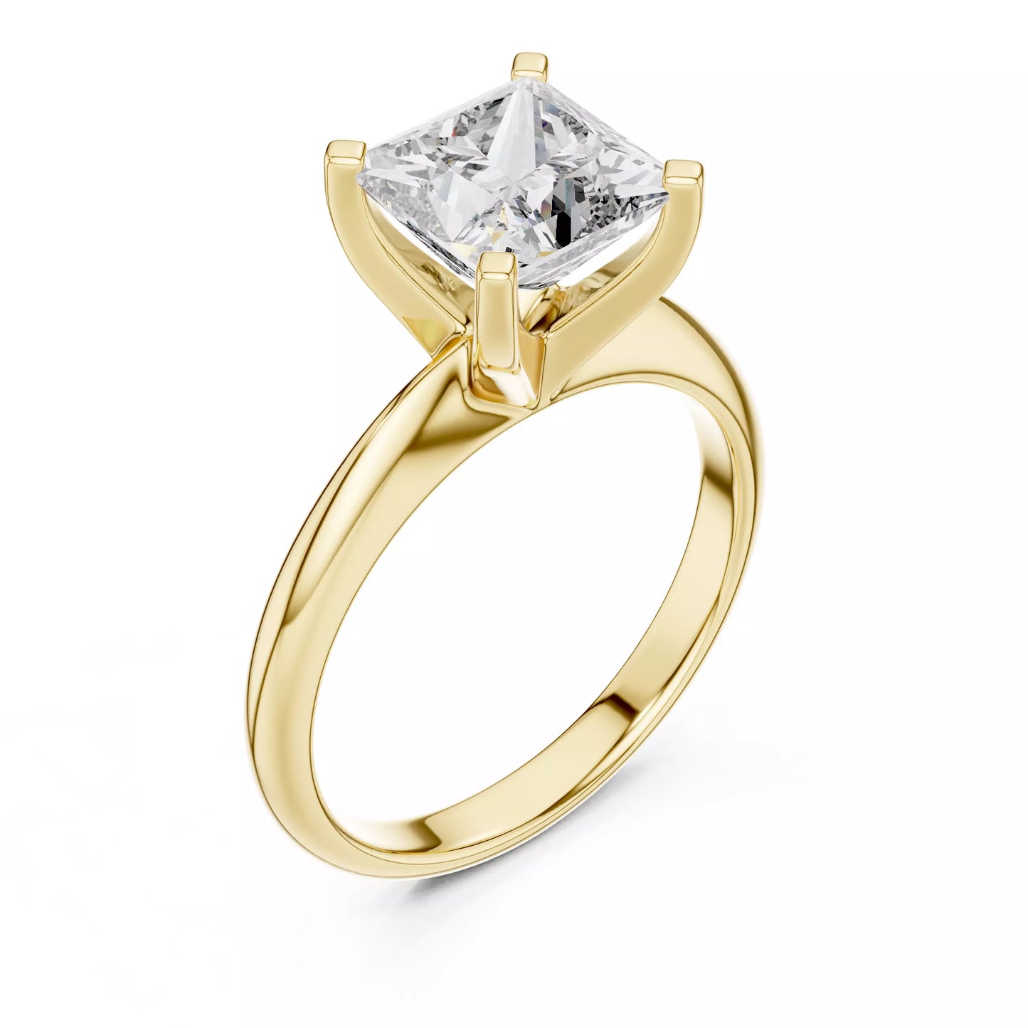 2.00 ctw Princess Diamond Solitaire Engagement Ring