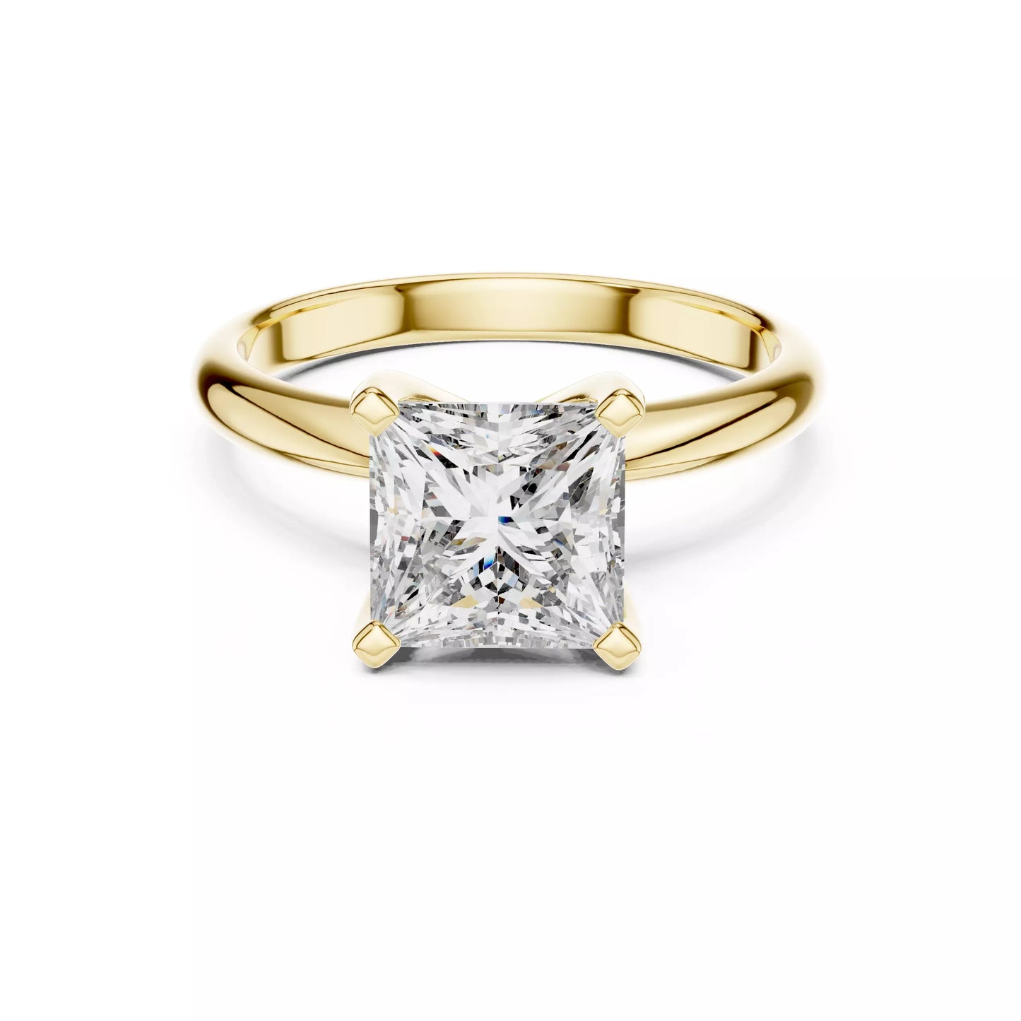 2.00 ctw Princess Diamond Solitaire Engagement Ring