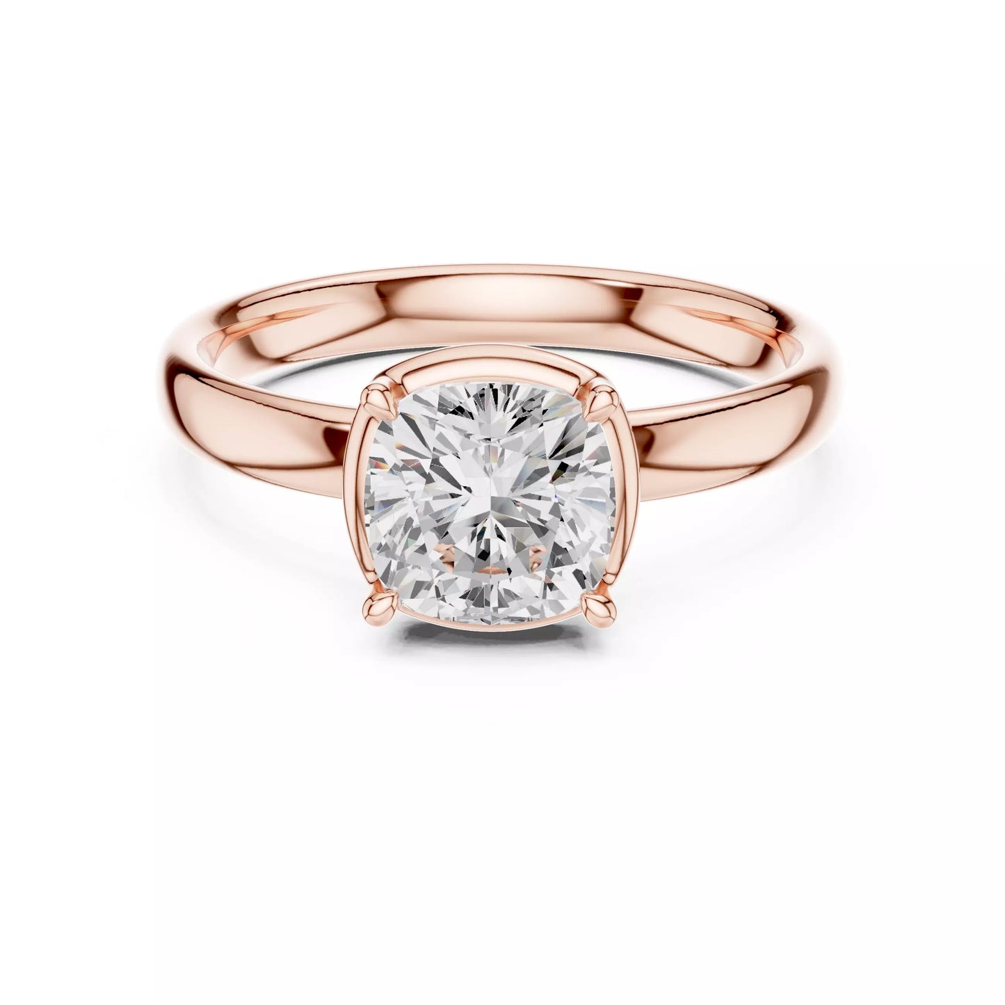 1.50 ctw Cushion Diamond Solitaire Engagement Ring