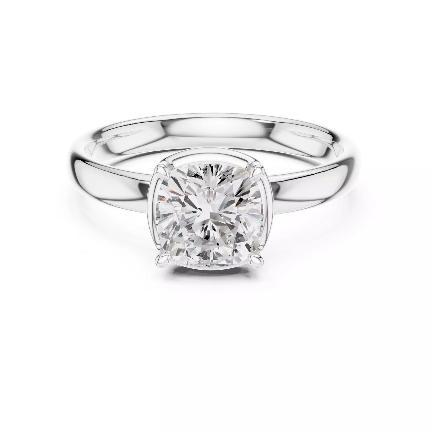 1.50 ctw Cushion Diamond Solitaire Engagement Ring