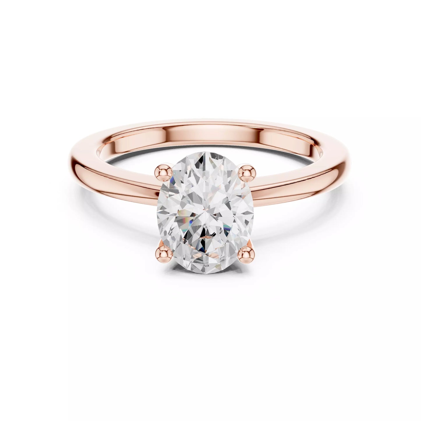 1.50 ctw Oval Diamond Solitaire Engagement Ring