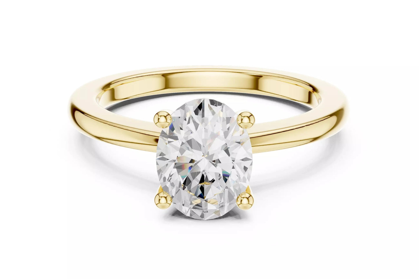 1.50 ctw Oval Diamond Solitaire Engagement Ring