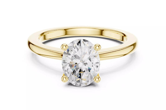 1.50 ctw Oval Diamond Solitaire Engagement Ring