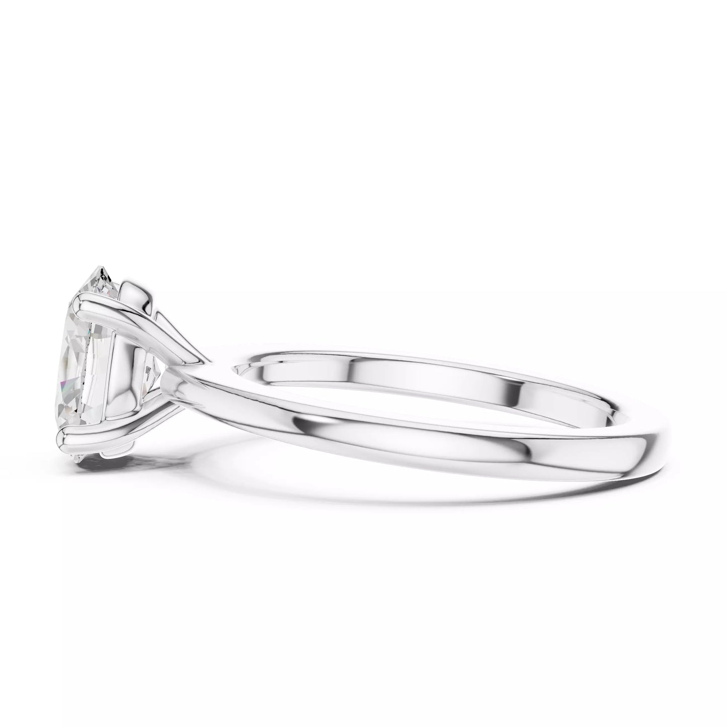 1.50 ctw Oval Diamond Solitaire Engagement Ring