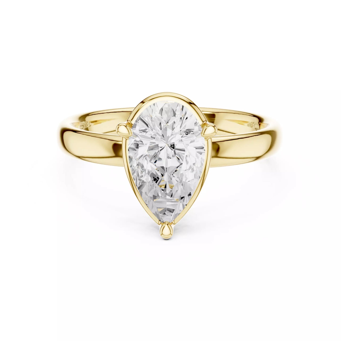 1.50 ctw Pear Diamond Solitaire Engagement Ring