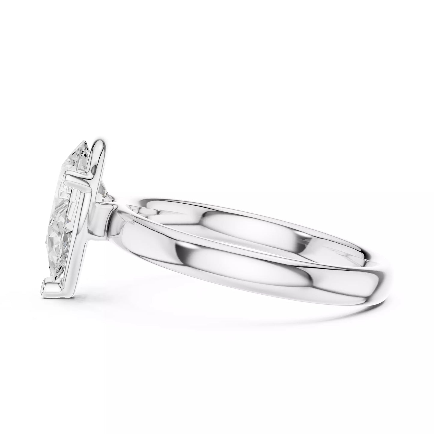 1.50 ctw Pear Diamond Solitaire Engagement Ring