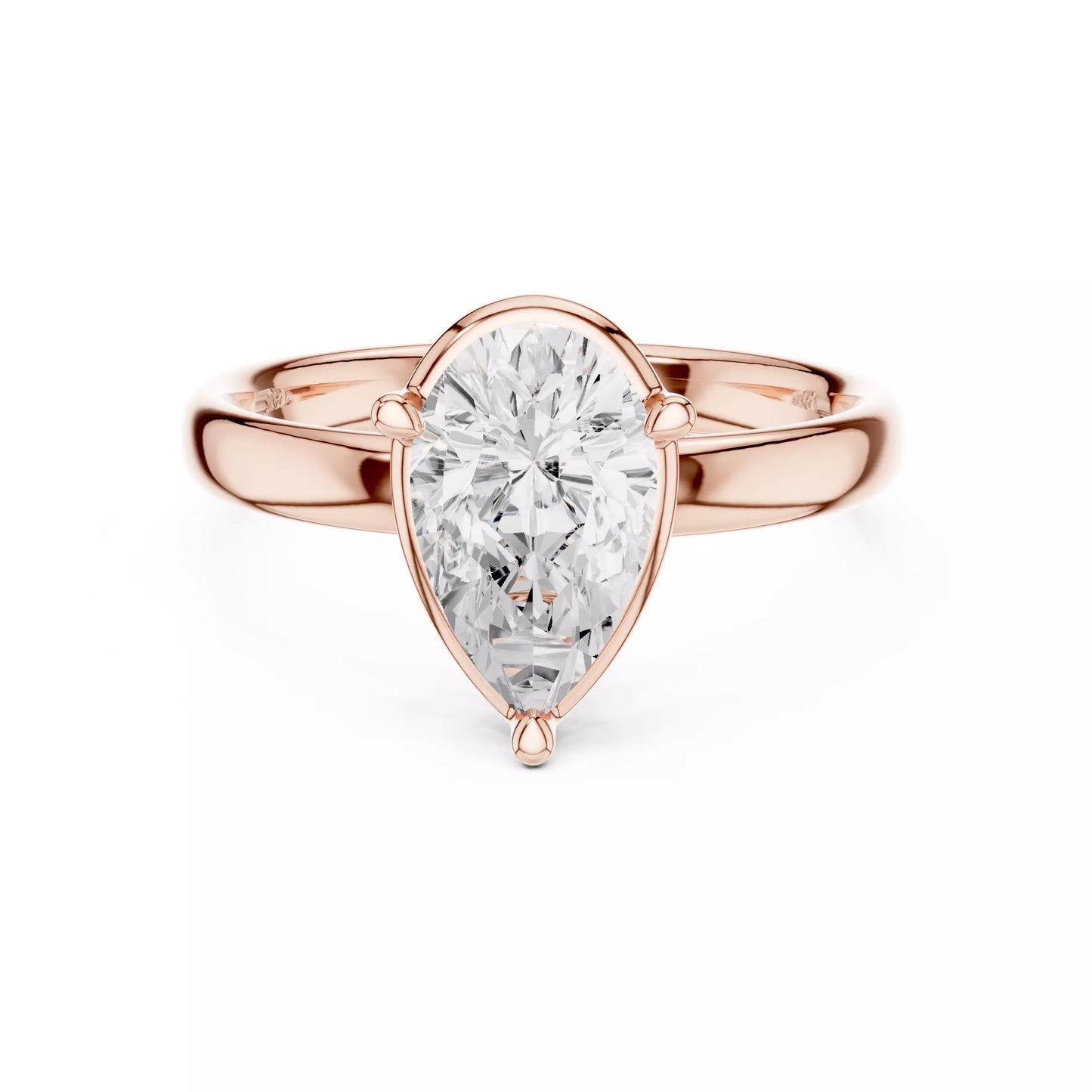 1.50 ctw Pear Diamond Solitaire Engagement Ring