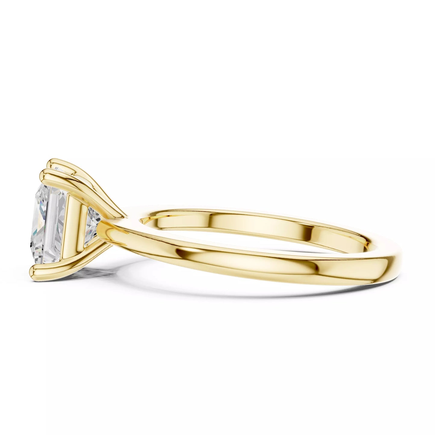 1.50 ctw Princess Diamond Solitaire Engagement Ring