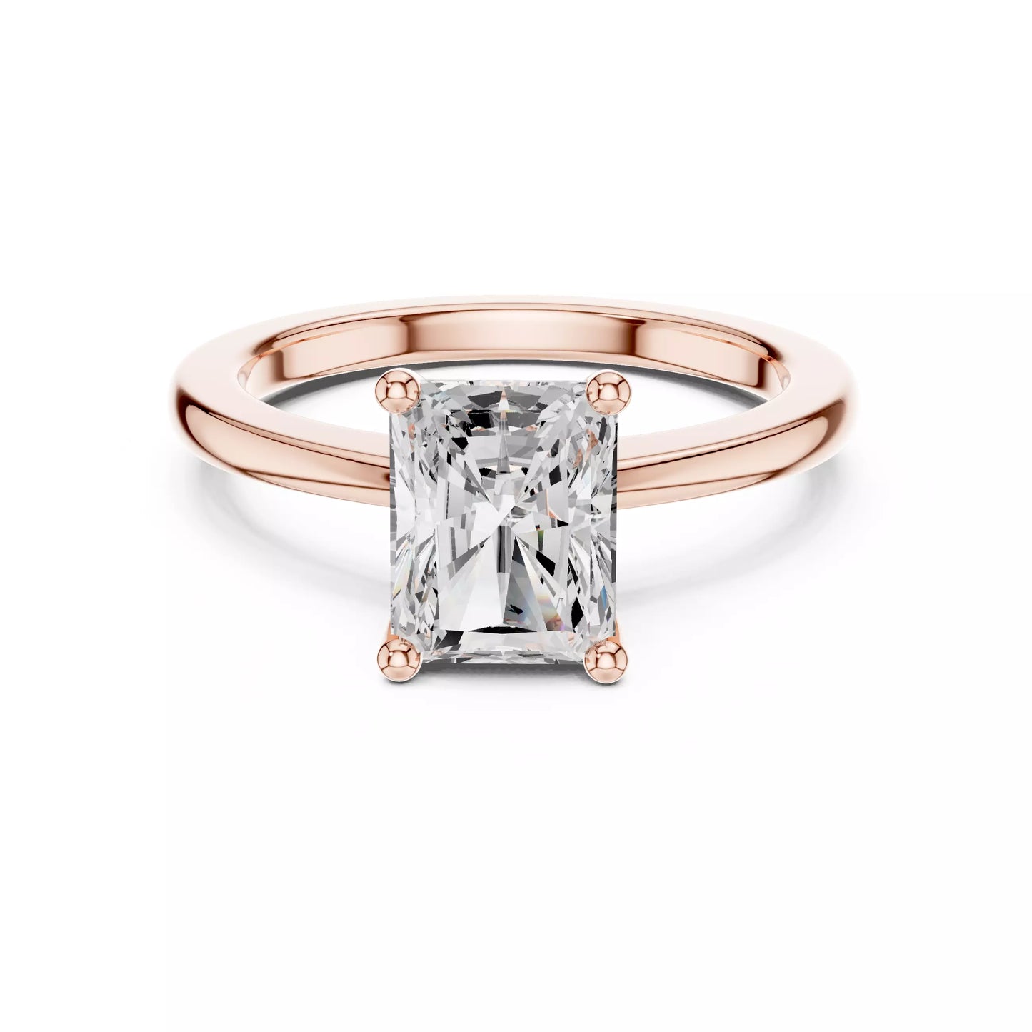 1.50 ctw Radiant Diamond Solitaire Engagement Ring