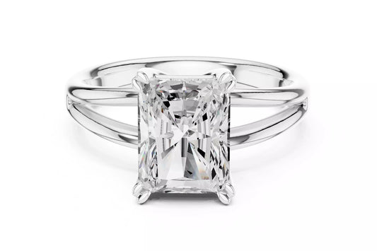 2.00 ctw Radiant Diamond Solitaire Split Shank Engagement Ring