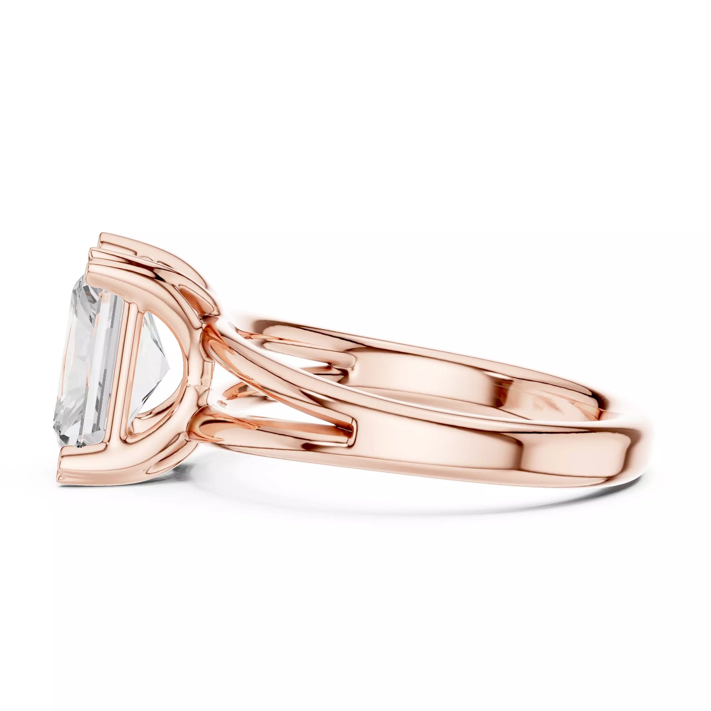 2.00 ctw Radiant Diamond Solitaire Split Shank Engagement Ring