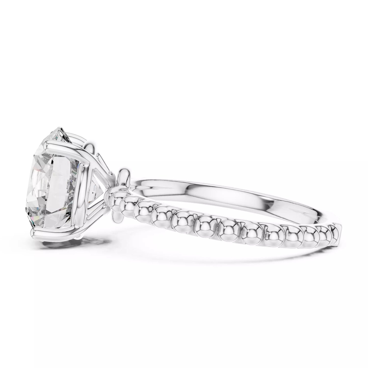 3.00 ctw Round Diamond Solitaire Bubble Engagement Ring