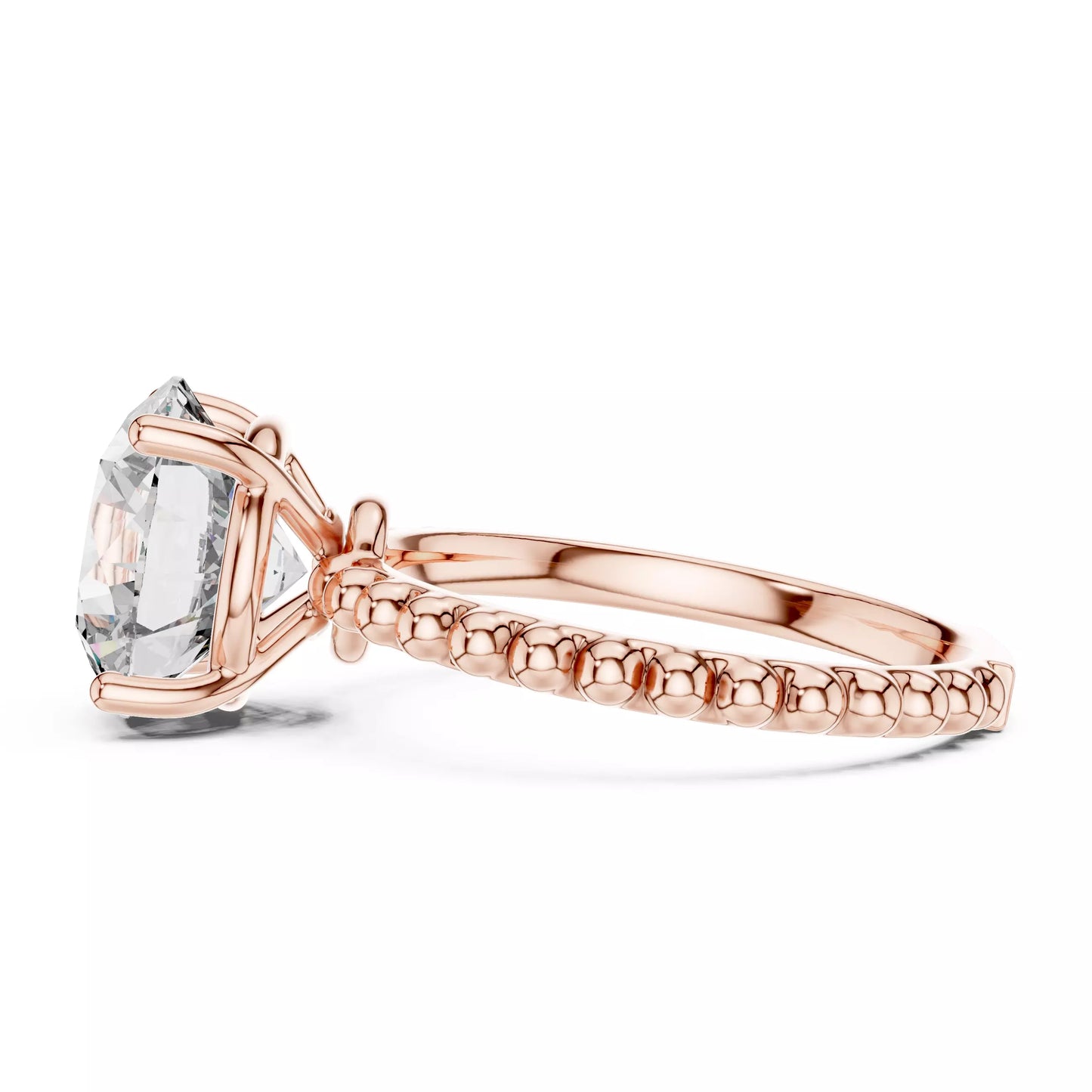 3.00 ctw Round Diamond Solitaire Bubble Engagement Ring