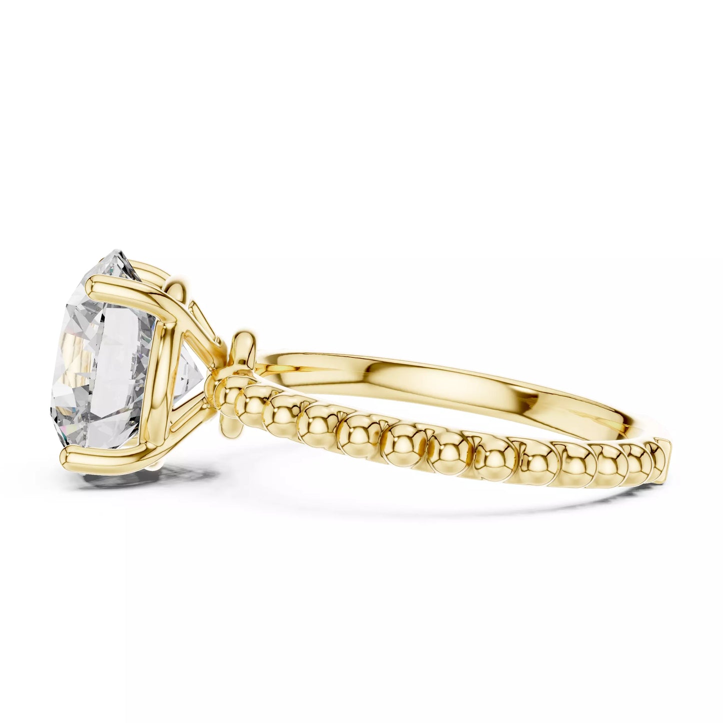 3.00 ctw Round Diamond Solitaire Bubble Engagement Ring