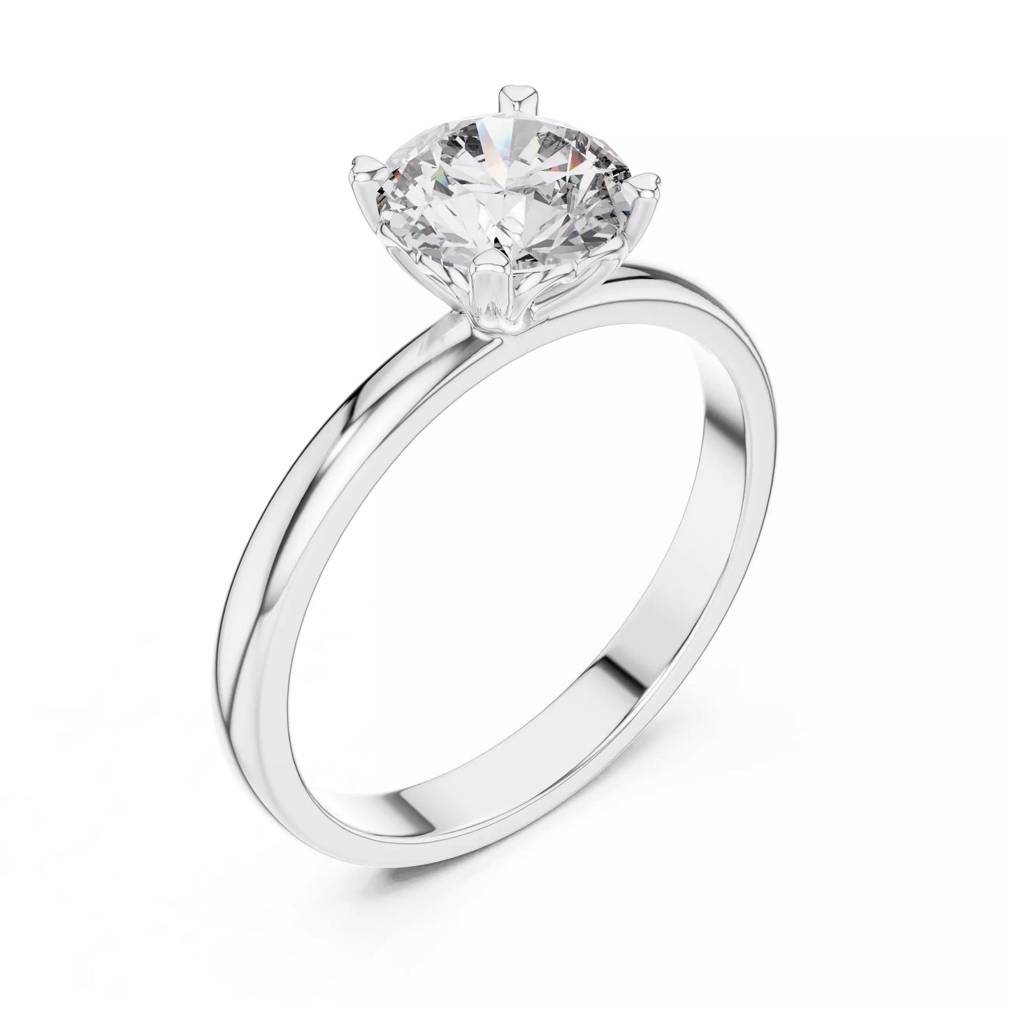 1.00 ctw Round Diamond Solitaire Engagement Ring