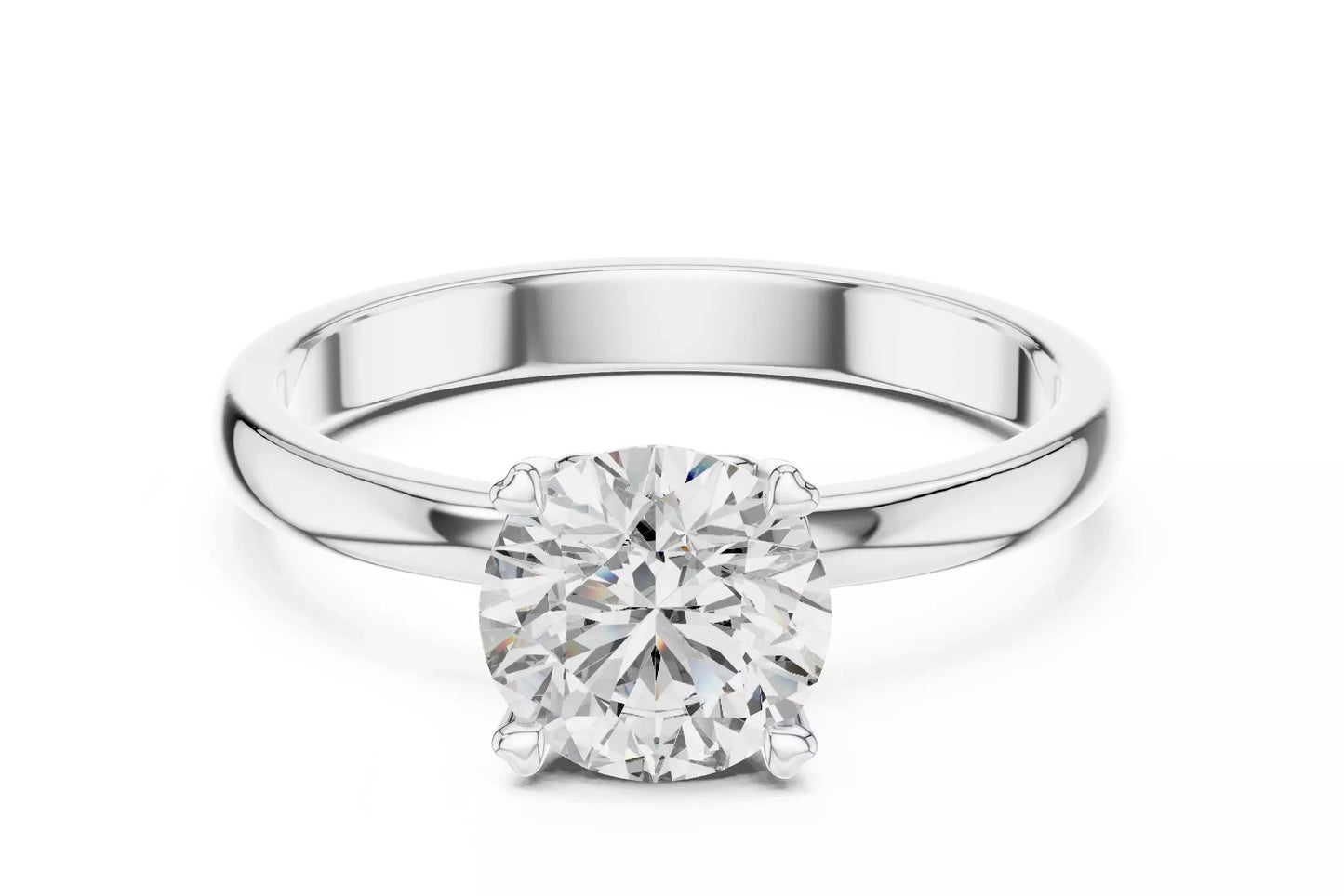 1.00 ctw Round Diamond Solitaire Engagement Ring