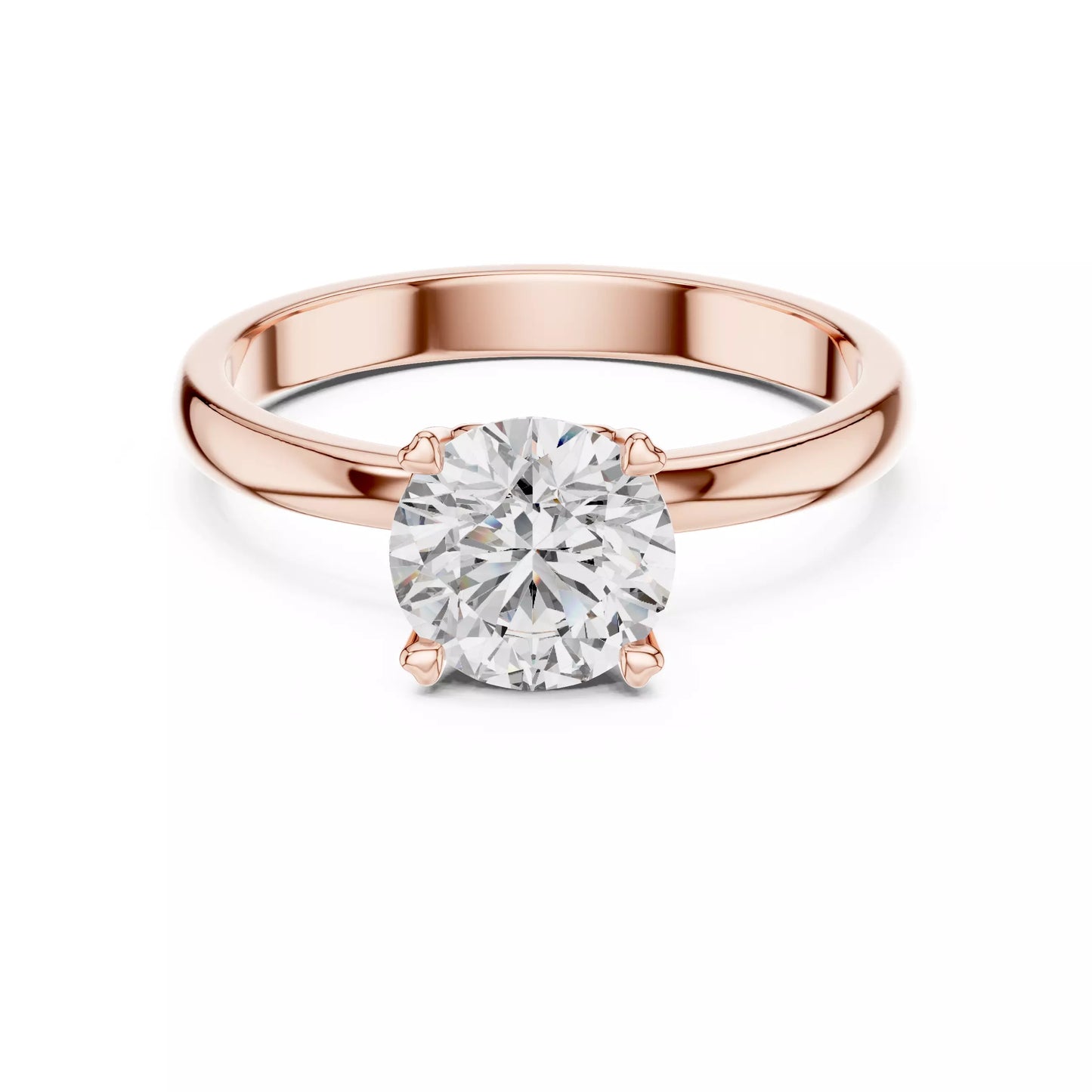 1.00 ctw Round Diamond Solitaire Engagement Ring