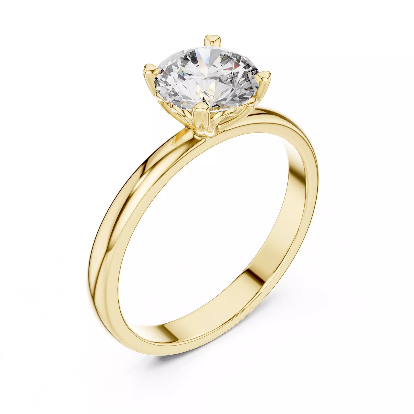 1.00 ctw Round Diamond Solitaire Engagement Ring