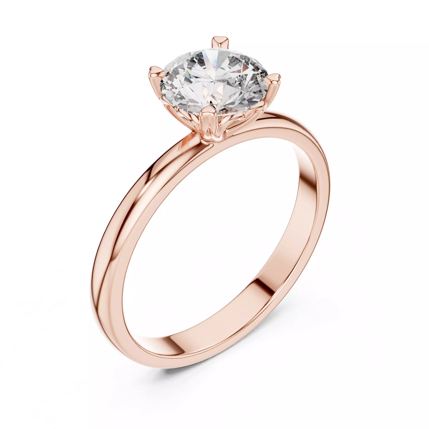 1.00 ctw Round Diamond Solitaire Engagement Ring