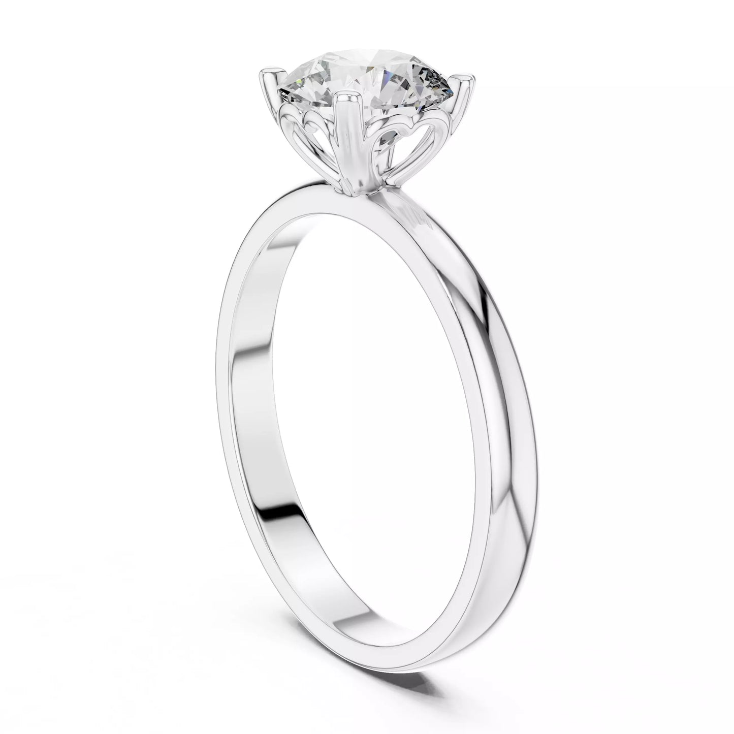 1.00 ctw Round Diamond Solitaire Engagement Ring